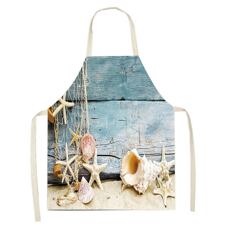 Пятновыводящий масляный фартук, гавайские морские аксессуары для выпечки Boo, богемные кухонные принадлежности, мужские и женские кухонные фартуки