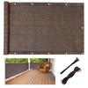 DANOFY Балконная конфиденциальность 180x100см УФ Балкон Квартира Дом Мокко Оттенок, - Полиэтилен высокой плотности, Дышащий, Защита, Конфиденциальность, Тень, Забор,