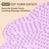 Creative Foot Massage Mat Flower Shaped Anti-Slip Feet Relaxation Massage Pad 45cm Portable Foot Press Pad Outdoor Game