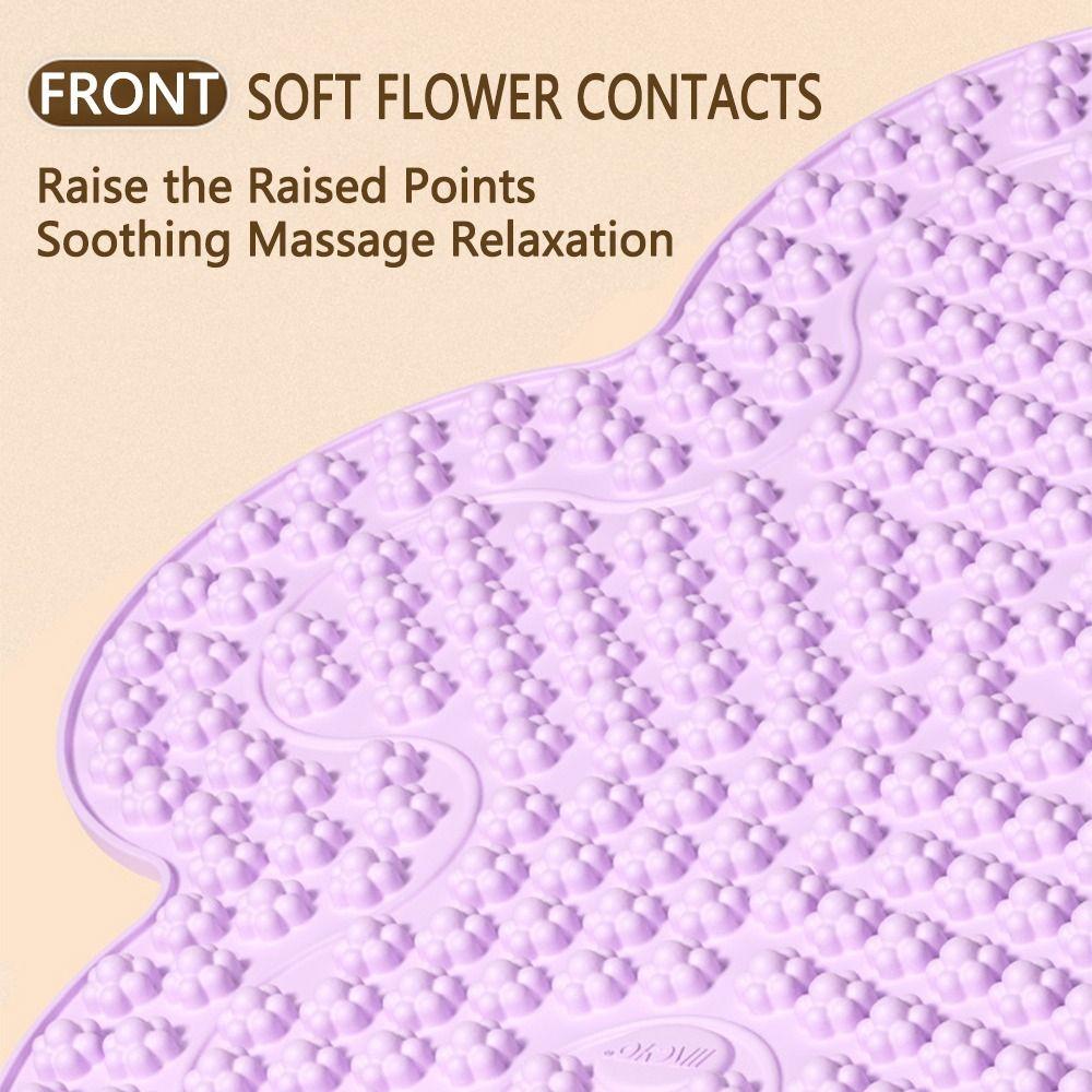 Creative Foot Massage Mat Flower Shaped Anti-Slip Feet Relaxation Massage Pad 45cm Portable Foot Press Pad Outdoor Game