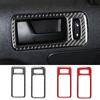 2pcs Carbon Fiber for Ford Mustang 2005-2009 Car Door Grab Handle Frame Decoration Trim Decal Stickers Auto Interior Accessories
