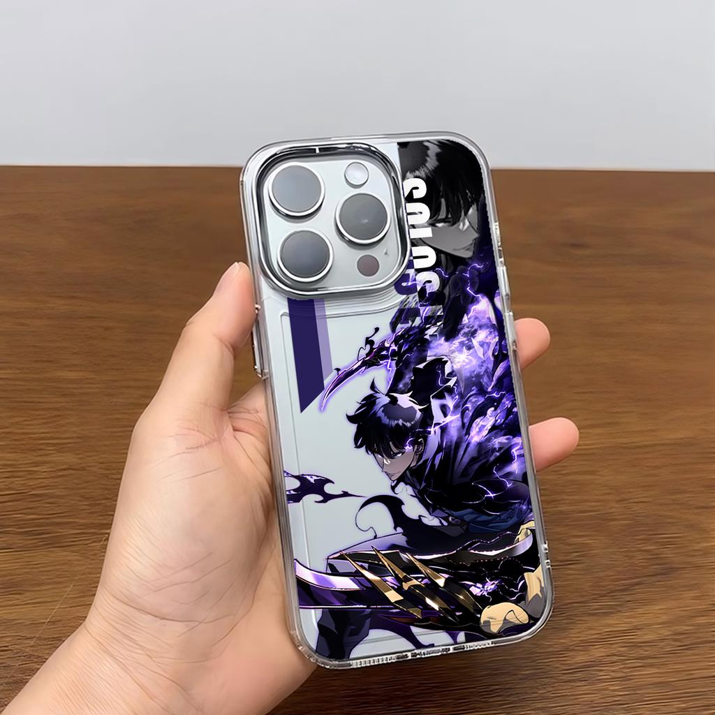 Роскошный горячий аниме Solos Levelings Чехол для телефона Для iPhone 17 16e 16 15 14 13 12 11mini Pro Max X XR XSMAX 8 7 Air Plus Мягкий чехол