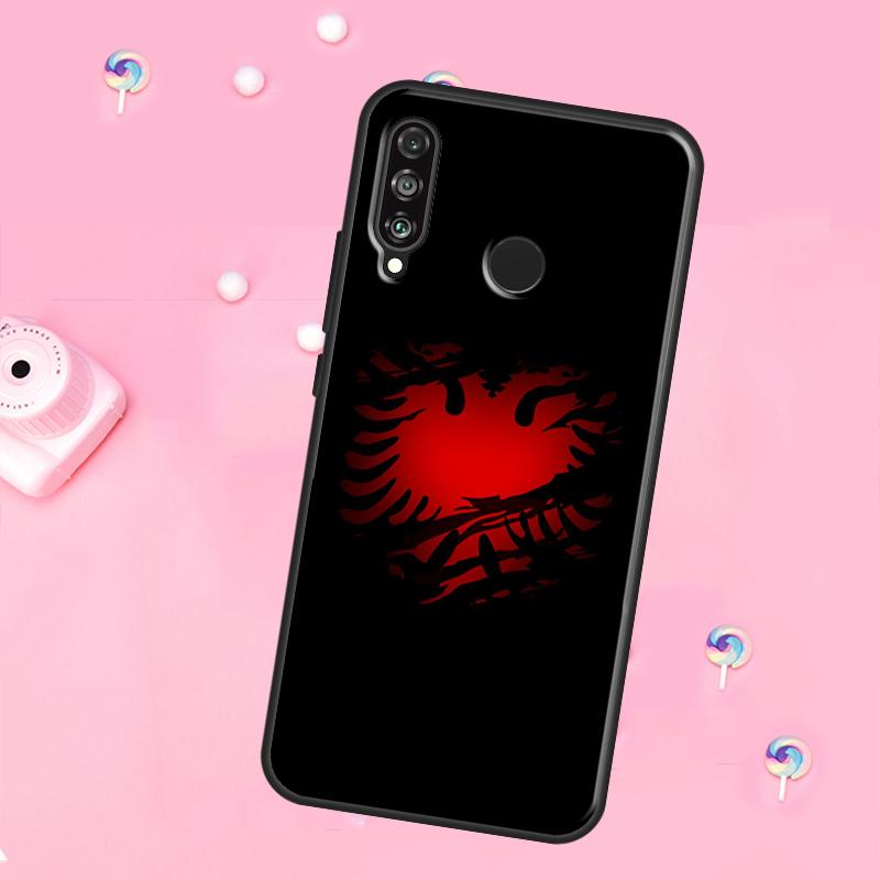 Флаг Албании Орел Для Huawei Nova 12i 7i 8i 11i 12s Y73 Y70 Y90 Y60 Y72 Y61 Y91 9 10 SE P30 Pro P40 Lite Чехол