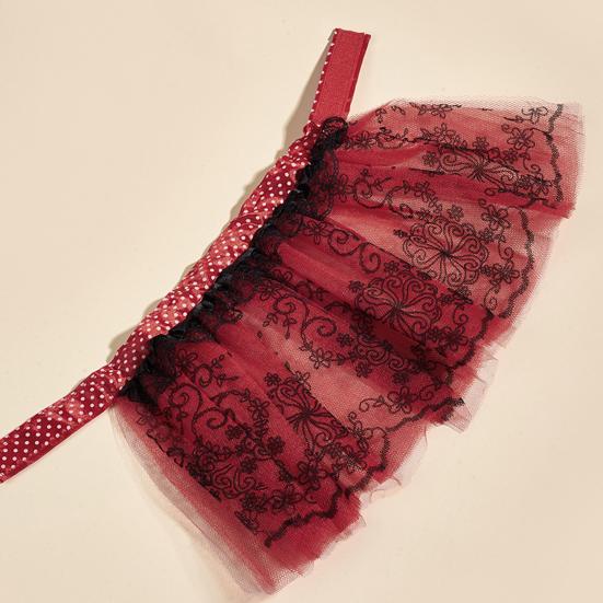 Pet Dress Super Soft Bow-knot Design Bright Color Easy-wearing Machine Washable Decorative Polyester