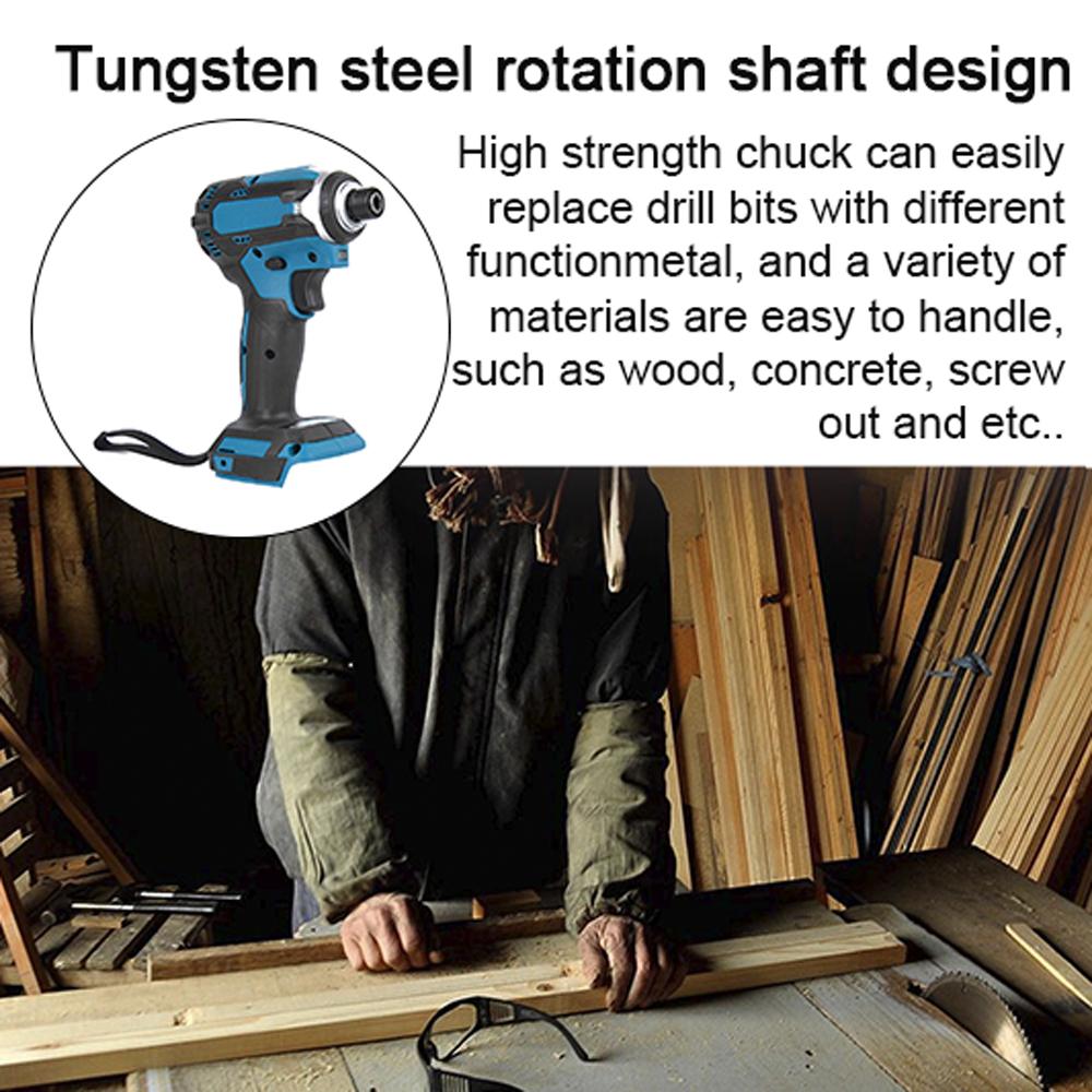 Бытовая многофункциональная отвертка, ударная дрель 18 В, бесступенчатая скорость, переключаемые способы вращения