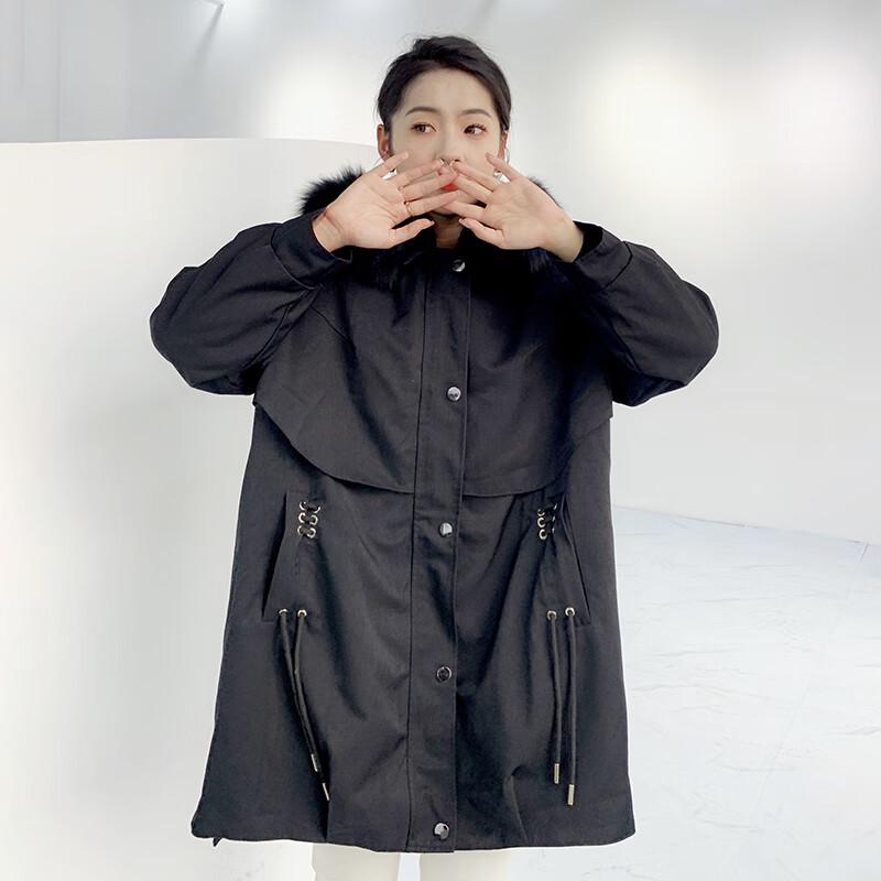 Kaiser Женская зимняя парка с капюшоном, подкладкой из лисьего меха и кролика