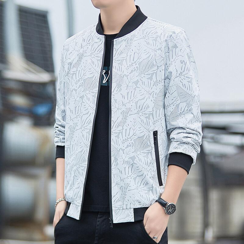Весенняя и осенняя новая куртка мужская с воротником-стойкой повседневная куртка мужская весенне-осенняя дышащая молодежная облегающая трендовая мужская одежда