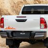 Наклейки на двери и багажник пикапа Toyota Hilux Revo Vigo "Горы"