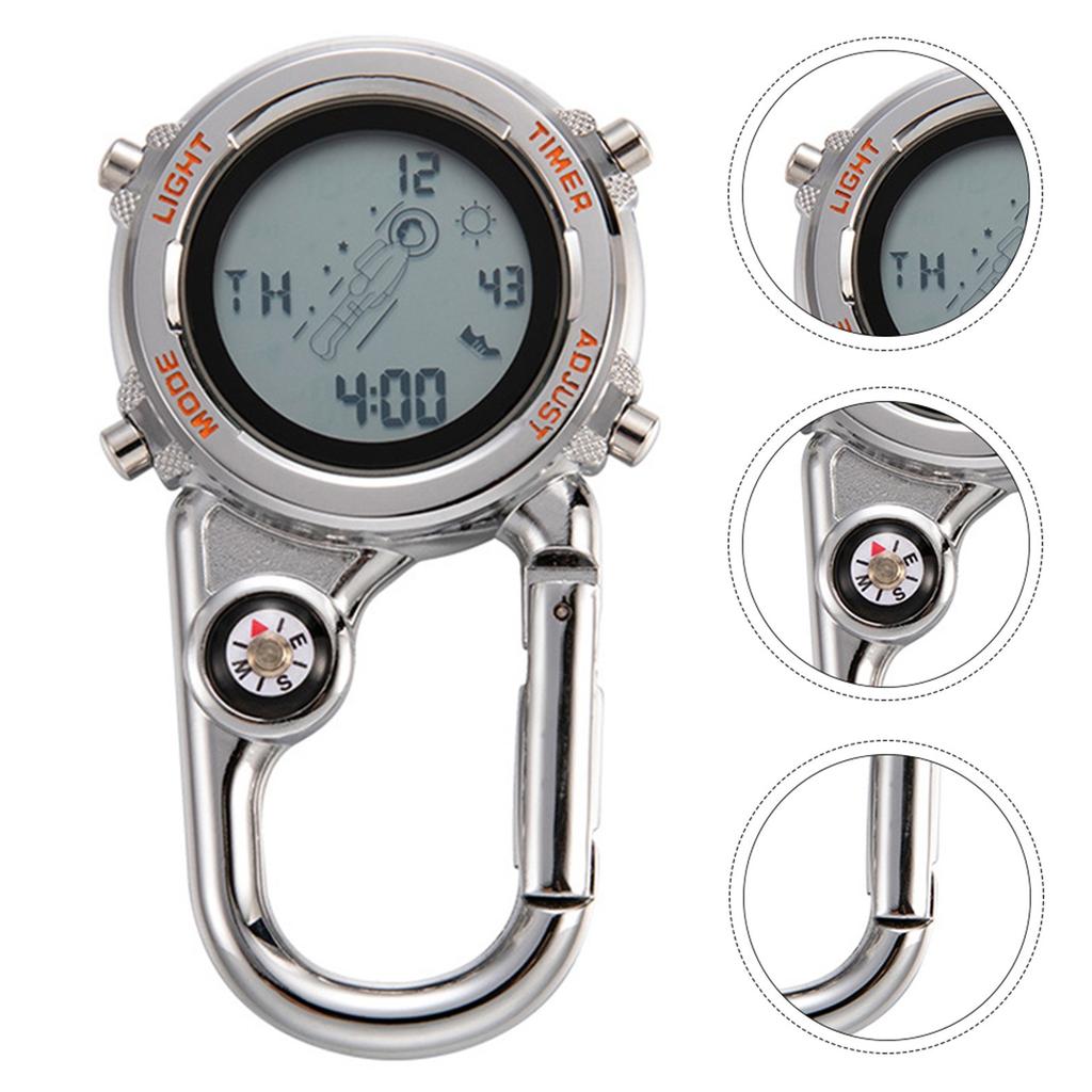 Цифровые часы Спортивные часы Карманные часы для мужчин Часы Мужские спортивные часы Карманные цепные спортивные рюкзаки для женщин Походные карманные часы Оранжевый