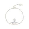 VIVIENNE WESTWOOD Майфэр Барельеф Классическая Серия Шипованный Сатурн Сезонная Ограниченная Синий Алмаз Серебряная Цепь Браслет Женский браслет 61020032-02W388