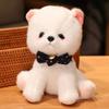Simulation Pomeranian Dog Doll Cute Bichon Dog Little White Dog Doll Plush Toy Children And Girls Pet Doll
