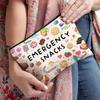 1pc Women'S Makeup Bag | Portable Travel Cosmetic Organizer with "Emergency Snacks" Design | Accessories |Makeup Travel Bag