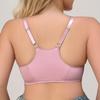 Front-clasp Plus-size Solid-color Push-up Bra with Underwire Cross-border European and American Underwear