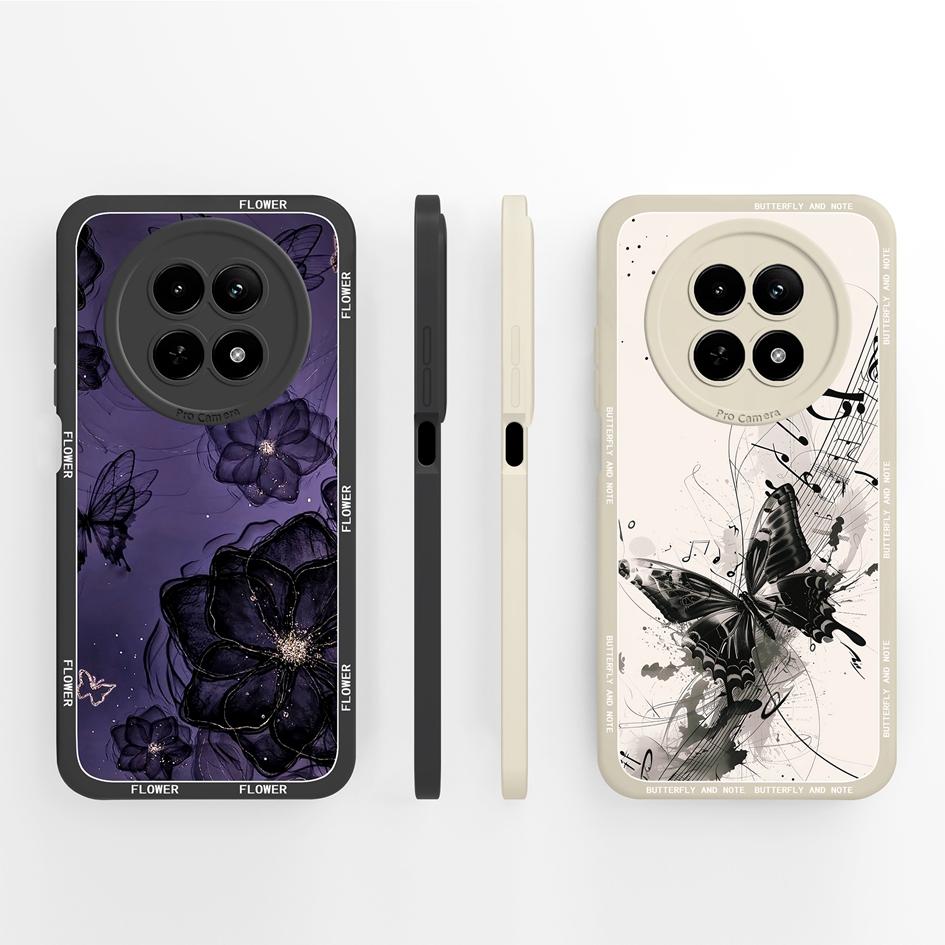 Матовый чехол для OPPO Realme 12 11 Pro Plus 12Lite 12X 11X, чехол с милым модным щенком, чехол для телефона, мягкий жидкий силиконовый противоударный бампер для OPPO, чехол-накладка