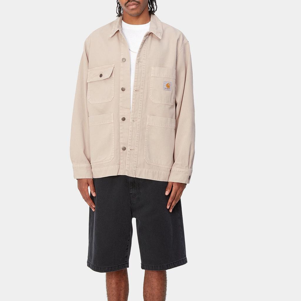 Carhartt WIP Пальто Гарнизон Серия с окрашиванием garment-dyed Мужская куртка Цвет Off-White I033114-1YC-4J