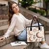 Boho Moon Star Tote Bag for Women Stylish Casual Daily Shoulder Bag Lightweight Shopping Purse