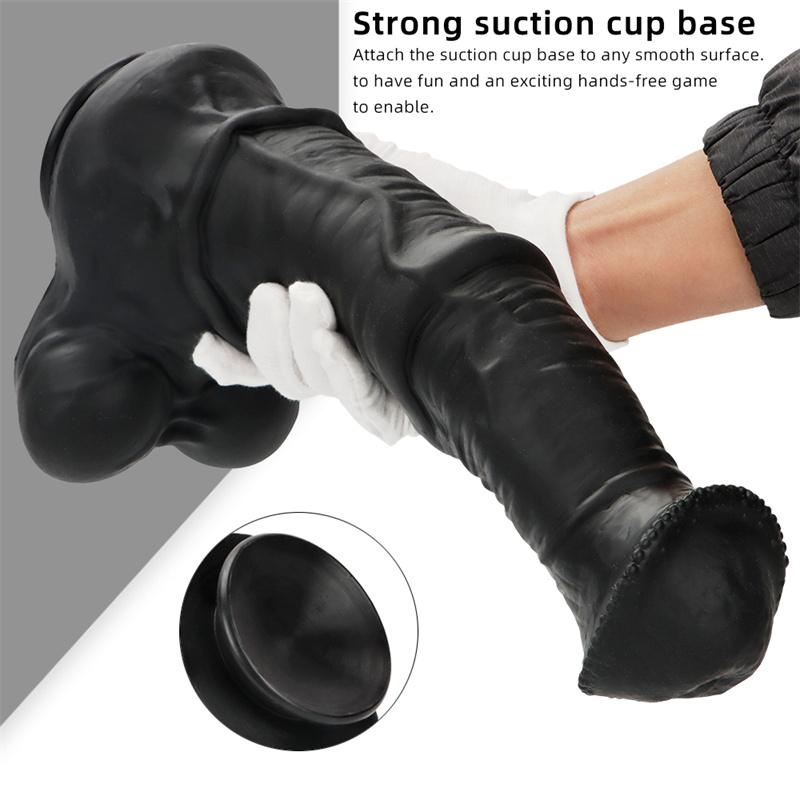 Женский фаллоимитатор Black Horse, большой анальный штекер для заднего двора, анальная пробка, устройство для мастурбации, имитация фаллоимитатора, силиконовый мягкий анальный расширитель