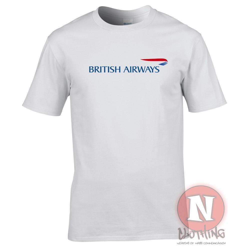 Футболка с логотипом British Airways для споттеров самолетов, экипажа авиакомпаний, аэропортов, туристическая футболка