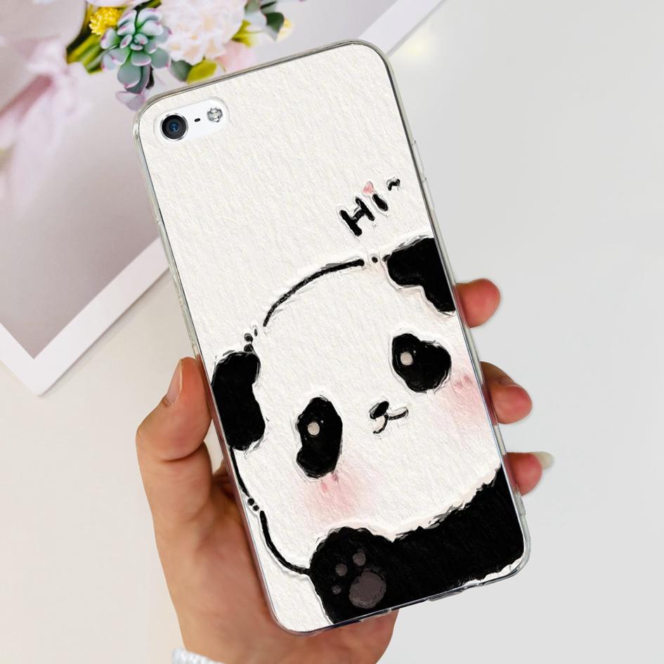 For iPhone 5 5S Case Fashion Astronaut Art Painted Shockproof Soft Cover For iPhone SE 2016 2020 SE2 TPU Funda on iPhone5 Bumper