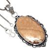 Pendant Wild Horse Jasper Gemstone Valentine'Day Ethnic Silver Jewelry 1.75"