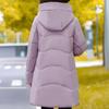 Plus Size Middle Age Women's Long Down Coats Winter Vintage Parkas Hooded Elegant Thick Warm Puffer Jackets Woman Outerwears