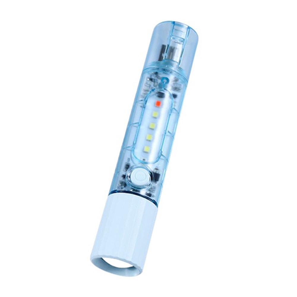 Rechargeable LED Emergency Flashlight With Whistle Portable Flashlight  Hiking