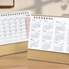 2025 Desk Calendar Small Stand Up Double-Coil Binding Monthly Calendar Daily Planner Event