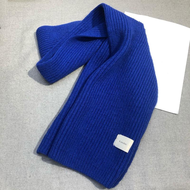 Женский теплый шарф, зимние шарфы насыщенных однотонных цветов, супер мягкий шарф для женщин, зимние аксессуары для холодной погоды