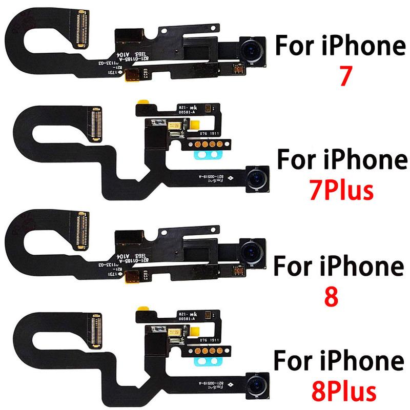 Замена передней камеры для iPhone 7 8 Plus Камера для лица Шлейф с датчиком освещенности МИКРОФОН