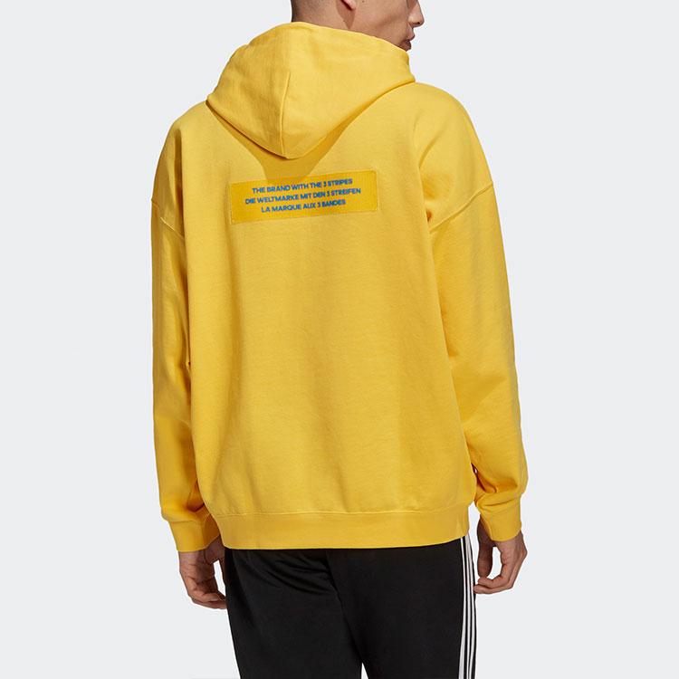 Adidas Мужская толстовка с капюшоном Originals Big Trefoil Logo солнечно-желтого цвета H36281