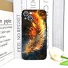 Роскошный чехол для телефона с узором «Перо Феникса и Пламя» для iPhone 17 16 12 11 14 Plus 13 14 15 Pro Max 12 13 Mini X XS MAX XR Мягкий чехол