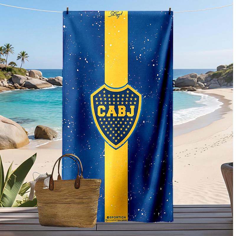 Black Printed Beach Towel Quick Dry Soft TowelPortable Large Rectangular Beach Blanket for Travel Swimming Pool