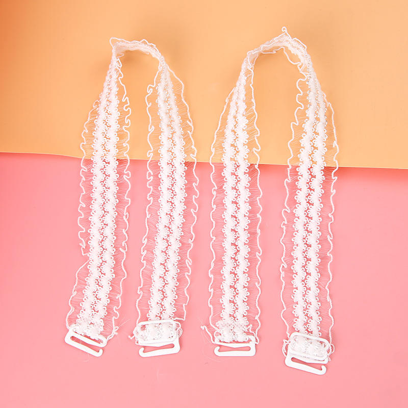 Сексуальное платье кружевной бюстгальтер плечевой ремень женский регулируемый DIY цветок ремешок для нижнего белья эластичный противоскользящий ремешок для нижнего белья