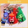 Adorable 2024 Movie Inside Out Keychain With Cute Amy Bobby Dr. Sadness Silicone Keyring For Men And Women