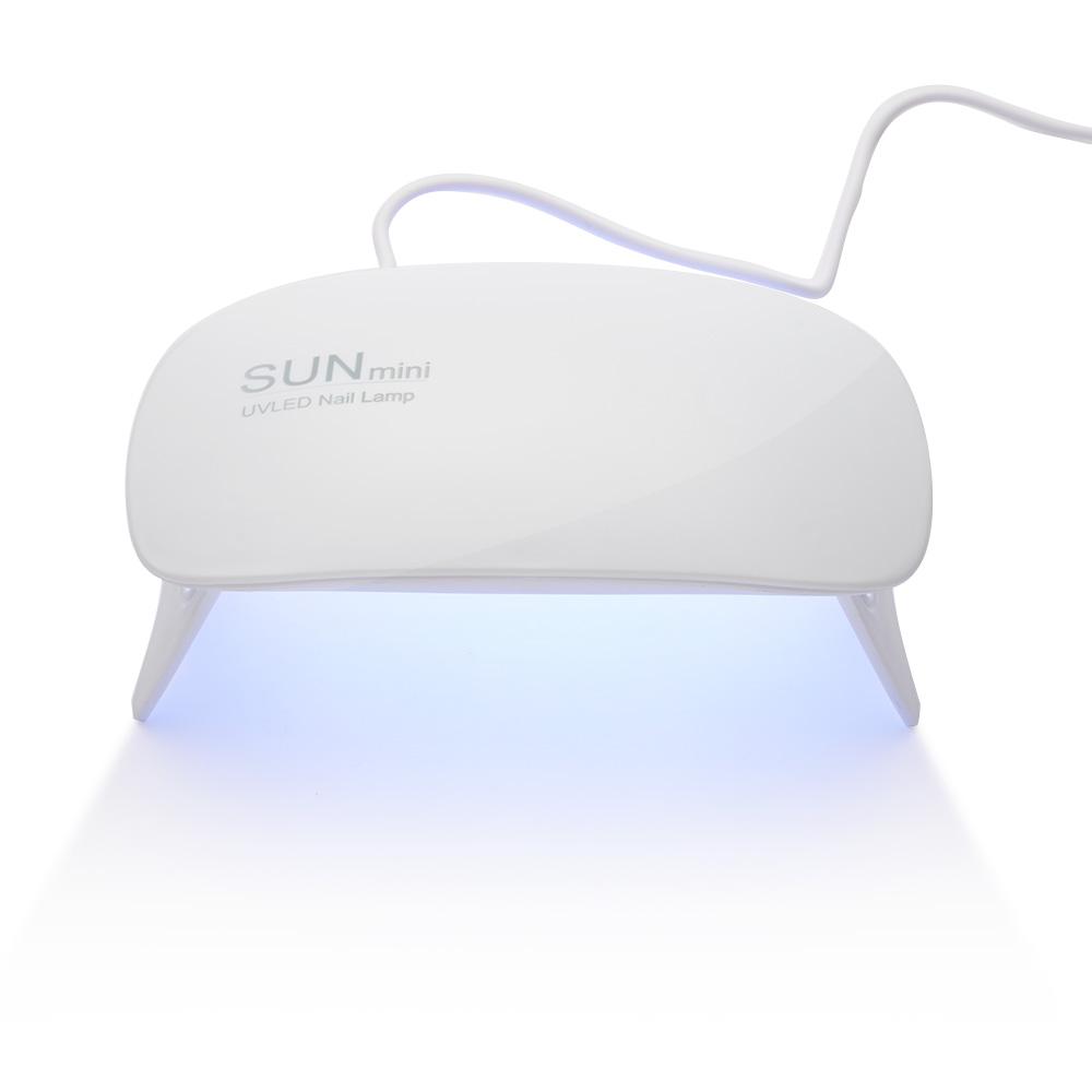 Мини 6 Вт светодиодная УФ-лампа для сушки ногтей, микро USB-устройство для сушки гель-лака, оборудование для дизайна ногтей, 6 светодиодов, маникюрный инструмент для ногтей