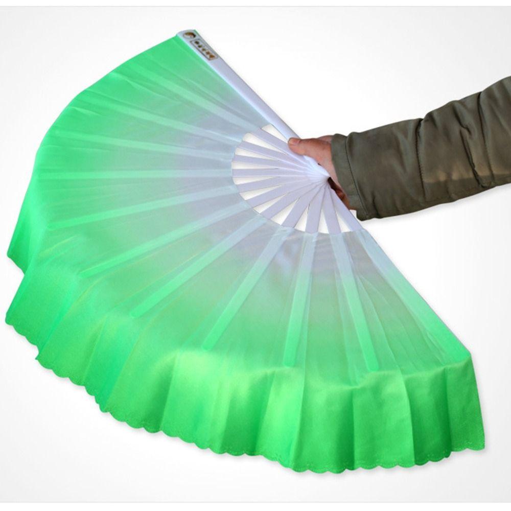 Розовые шелковые веера Шелковый вискозный шелковый веер Веер для танца живота Градиентный цвет для веера для песни Веер для выступления