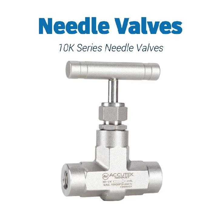 AW® 316 Stainless Steel Forged-Body Needle Valves High Pressure (10000Psi) Panel 70Mpa Straight Pattern Regulating Stem