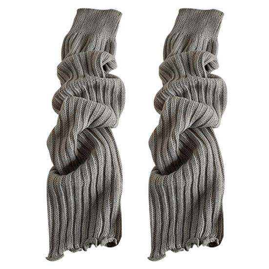 Knitted Scalloped Leg Warmers Women Cute Ribbed Scrunch Slouch Leg Warmers Retro Warm Winter Leg Sleeves for Party Dating Wear