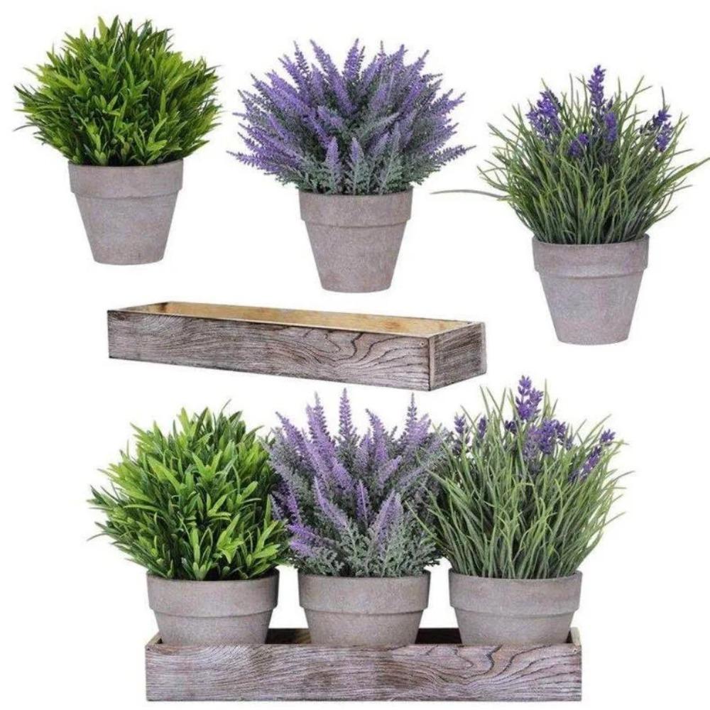 Plastic Provence Lavender Wedding Fake Plants Gifts Artificial Flowers  Table Decoration