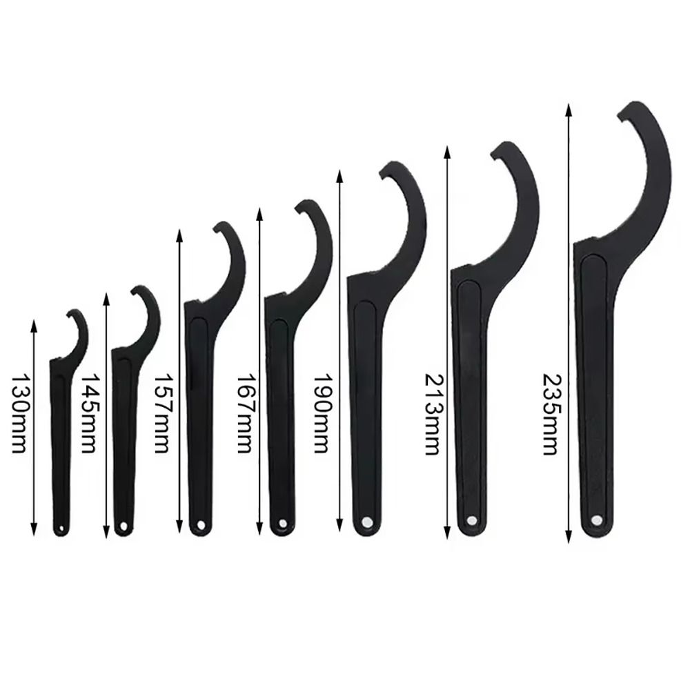 1Pcs 22-110mm Spiral Spanner Tool Steel C Spanner Coil Wrench  Motorcycle Bike Absorber Shock