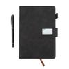 A5 Notebook PU Leather Cover Ribbon Bookmark Ink Proof Thick Paper Ruled Paper Notebook with Pen