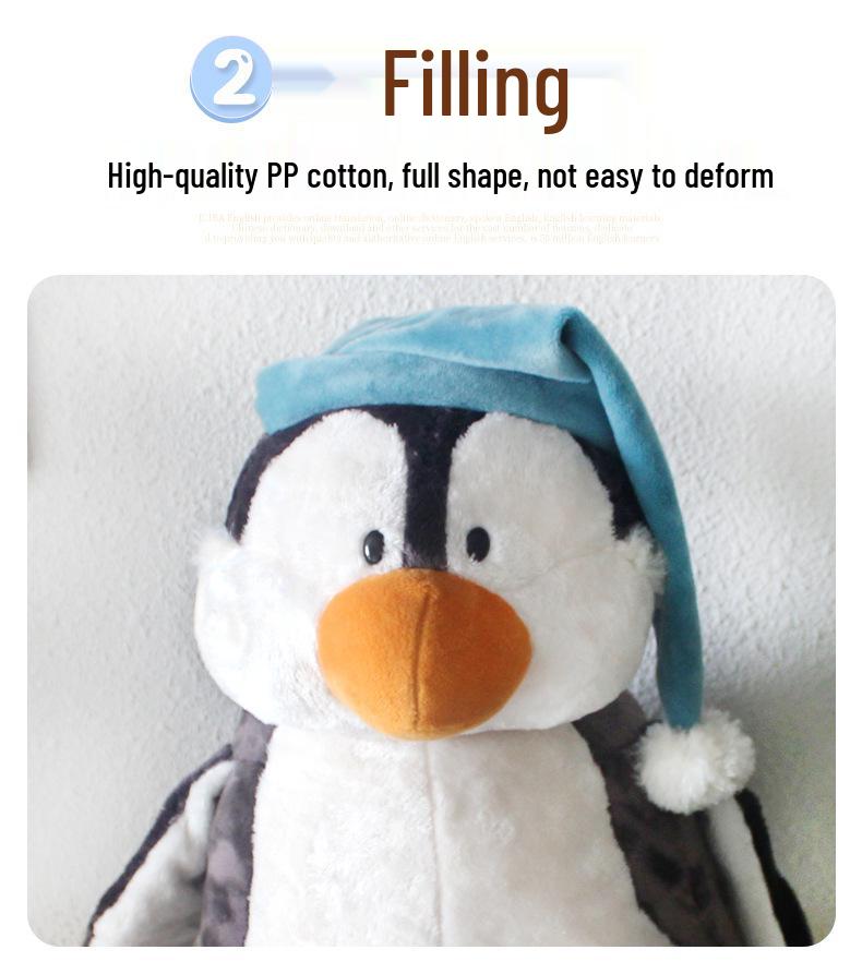 Очаровательная плюшевая кукла Спящий пингвин – Мягкий, милый подарок для девочек