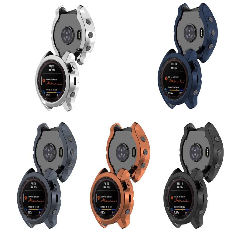 Plating TPU Case for Garmin Tactix7 Cover Smart Watch Strap Hollow Cover Bumper For Garmin Enduro2 Protector Shell Accessiores