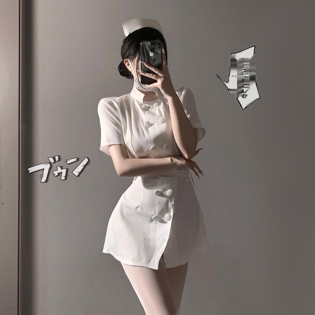 Сексуальный костюм медсестры для косплея: Чистое желание, Горячая горничная, Ночная одежда для ночного клуба