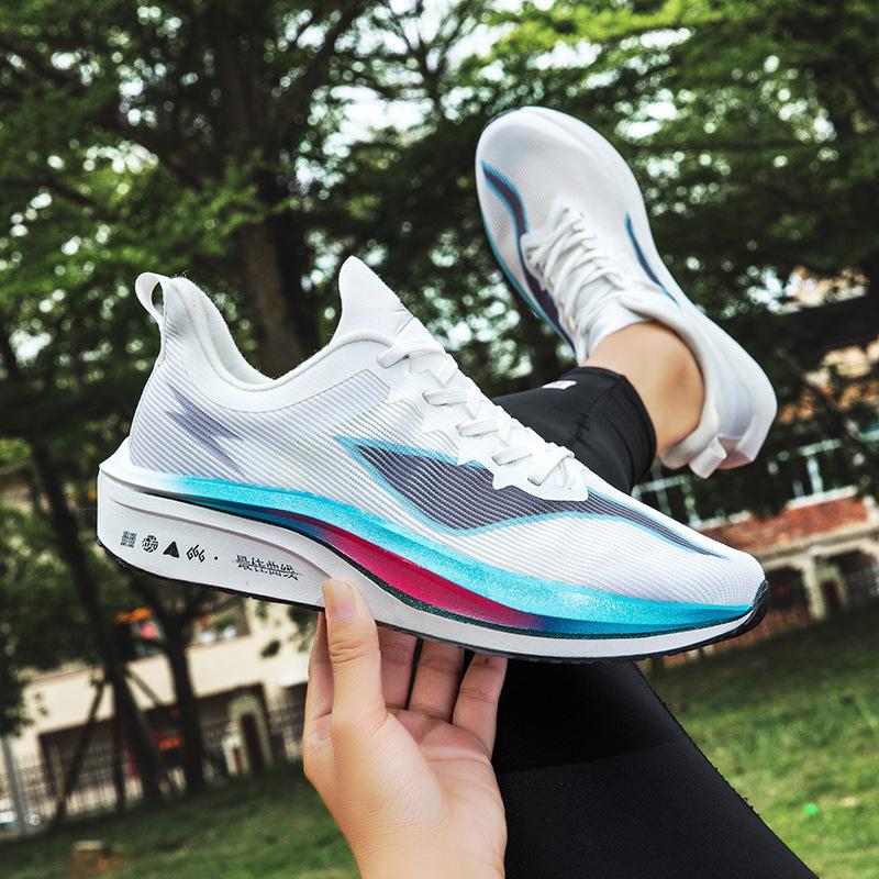 New Running Shoes Men's Flying Electric Carbon Plate Red Rabbit 7 Breathable Couple Older Children's Racing Running Female Teenagers Moving Marathon S