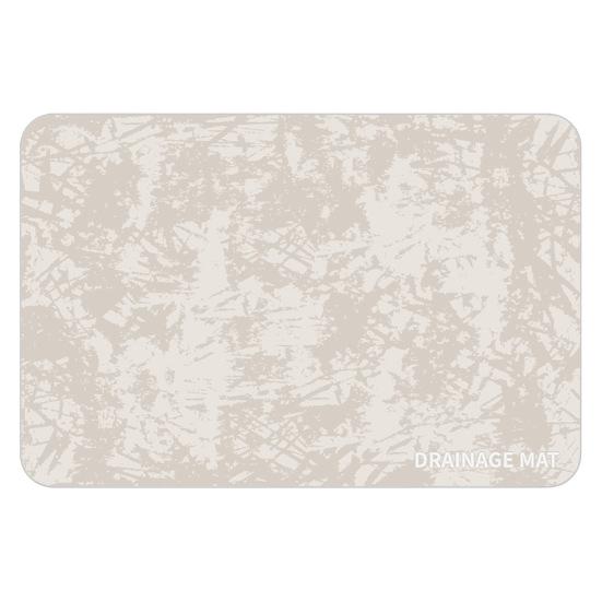 Коврик для сушки посуды для кухонной стойки. Нескользящий абсорбирующий коврик для слива. Экологичный термостойкий коврик для сушки посуды для раковин.