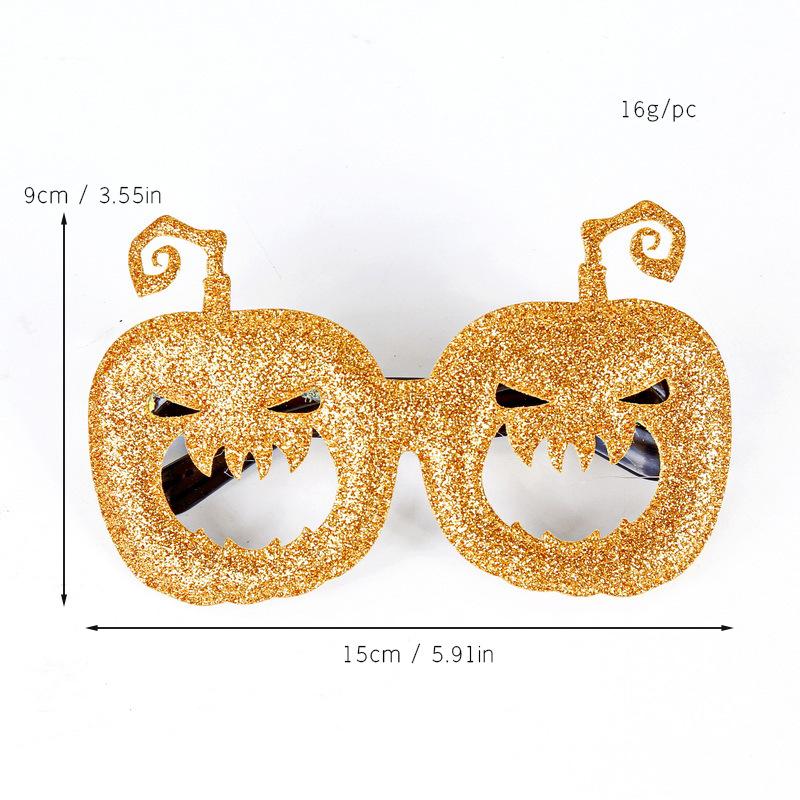 Новые очки на Хеллоуин Детские забавные костюмы для вечеринок Фотореквизит Декоративные товары Череп и тыква Вечеринка на День привидения