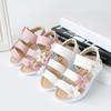 Summer Kids Children Sandals Fashion Big Flower Girls Flat Pricness Shoes