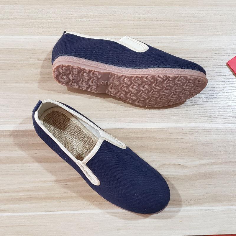 Простая тканевая обувь из хлопка и льна. Дышащая мужская обувь. Льняная обувь ручной работы. Обувь Hanfu Zen Dance Tea Art. Простая китайская обувь.