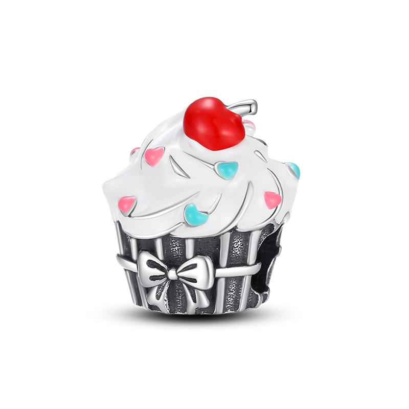 100% 925 Sterling Silver Coffee Cake Pizza Kola Avocado Food Charms Bead Fit 925 Original Bracelets DIY Making Jewelry